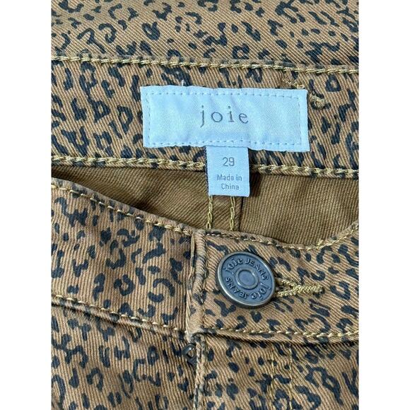Joie Animal Print High Rise Park Skinny Pants, Size 29 - Picture 6 of 7